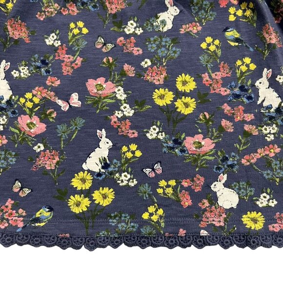 Mantaray 4-5Y Navy Floral Bunny Print Dress - Picture 4 of 8